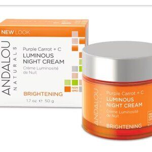 Andalou Naturals Brightening Purple Carrot + C Luminous Night Cream 1.7 fl.oz